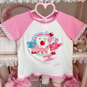 Chemise de dessin animé Y2K