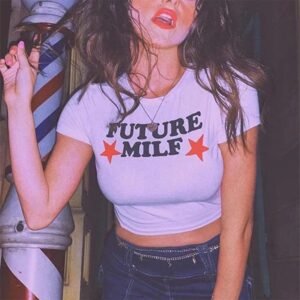 Futur MILF Y2K Crop Top