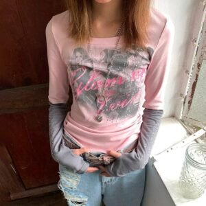Chemise grunge Y2K
