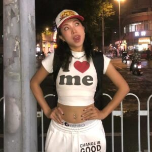 Je m’aime Y2K Crop Top