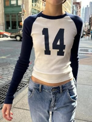 Chemise Y2K à manches longues