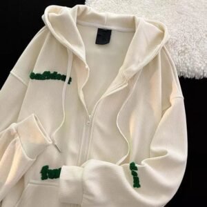 Sweat à capuche zippé vintage Y2K