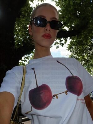 Chemise blanche style Y2K