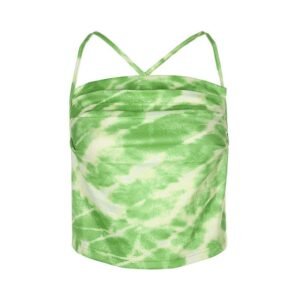 Haut court tie-dye dos nu Y2K