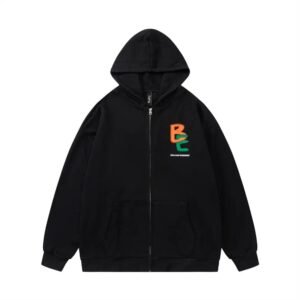 Sweat à capuche énergétique noir Y2K