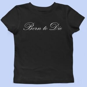 Chemise noire Y2K Femme