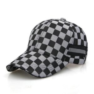 Chapeaux à motif à carreaux Y2K