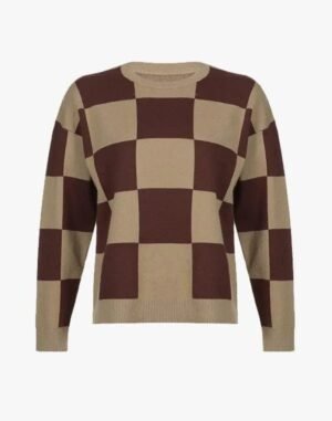 Pull à damier Y2K