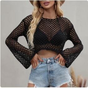 Hauts courts au crochet Y2K