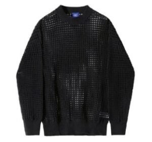 Pull en tricot ajouré Y2K