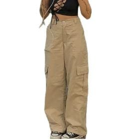 Pantalon cargo kaki Y2K