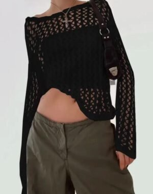Pull tricoté Y2K