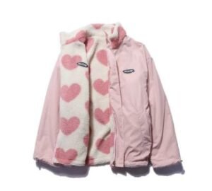 Manteau en peluche d’agneau Y2K