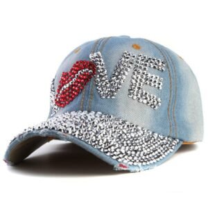 Chapeau en strass Y2K Love