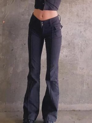Pantalon taille basse Y2K