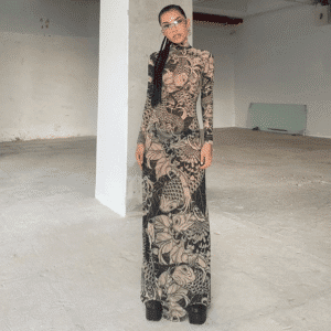 Robe en maille Y2K