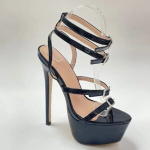 Talons hauts à bout ouvert Y2K