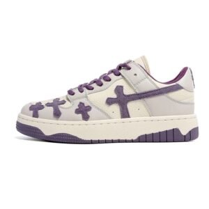 Baskets croisées violettes Y2K