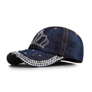Chapeau couronne en strass Y2K