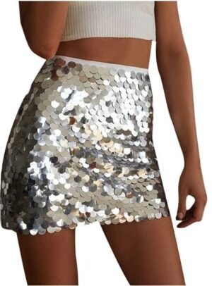 Minijupe à sequins Y2K