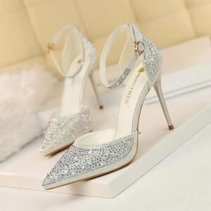 Talons hauts strass brillants Y2K