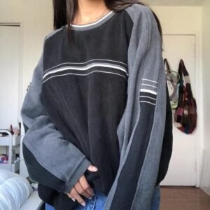 Pull rayé Y2K