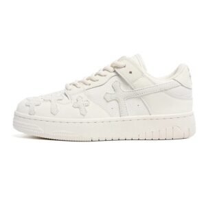 Baskets croisées blanches Y2K
